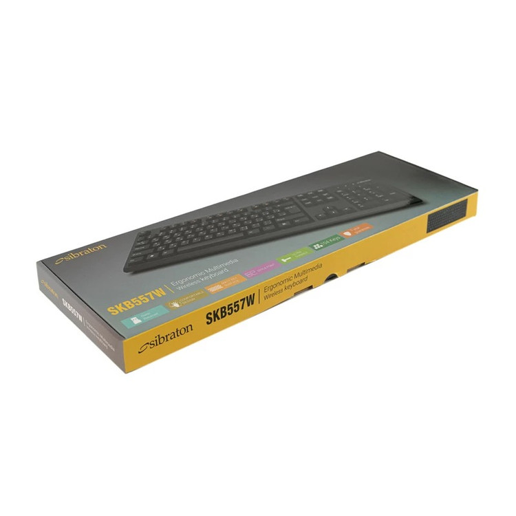 کیبورد بی سیم سیبراتون مدل SKB557W