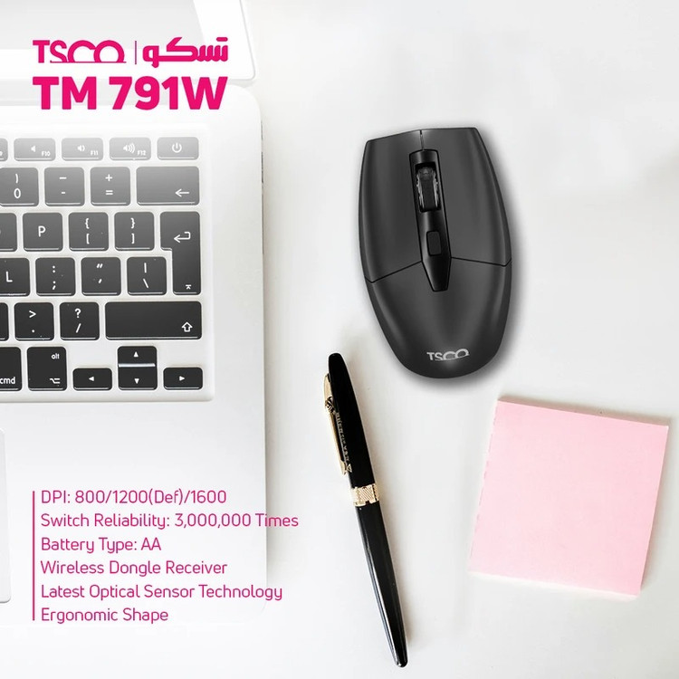 ماوس بی سیم تسکو مدل TM791W